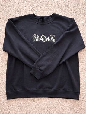 Women’s Embroidered Mama Sweatshirt